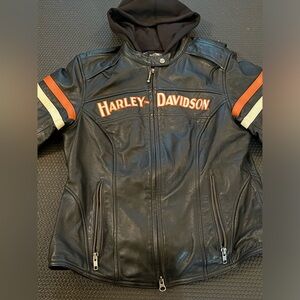Harley Davidson Leather Jacket - Small